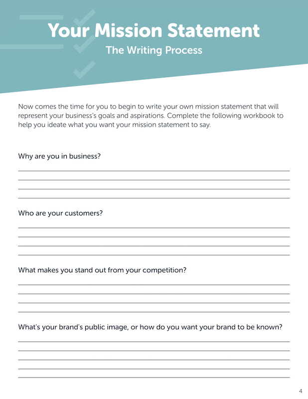Mission Statement Template Bluleadz